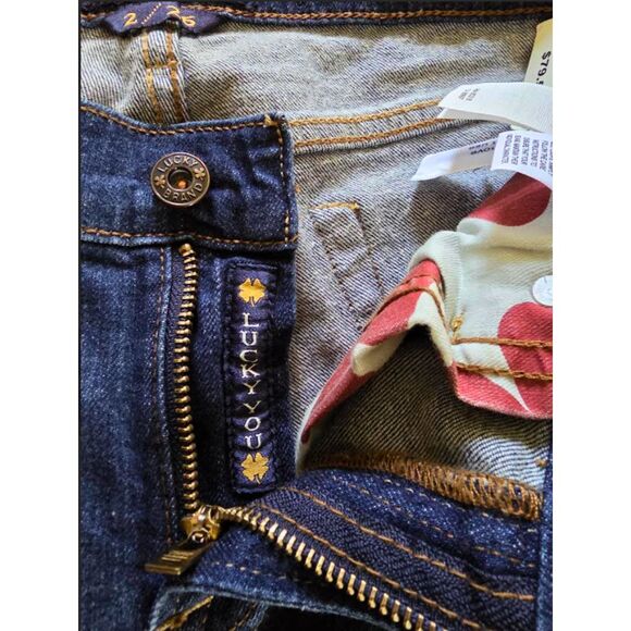 Lucky Brand Jeans | Women's Size 2/26 | NWT | Sienna Straight Dark Wash Ankle - Picture 5 of 6